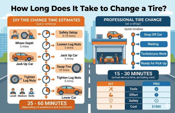 How Long Does It Take to Change a Tire