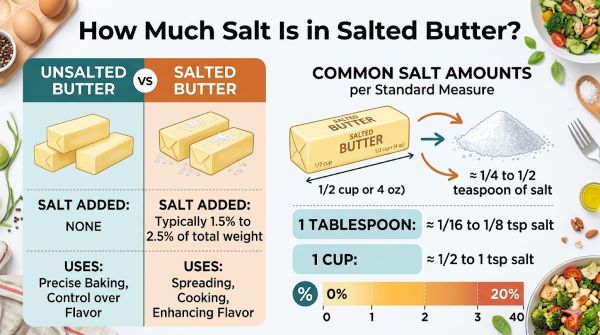 How Much Salt Is in Salted Butter