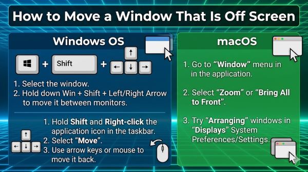 How to Move a Window That Is Off Screen