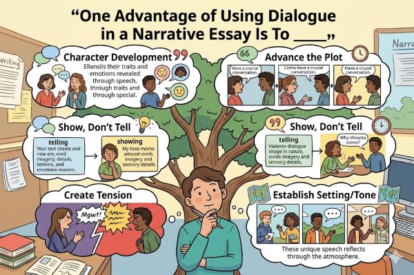 One Advantage of Using Dialogue in a Narrative Essay Is To