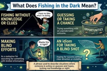 What Does Fishing in the Dark Mean