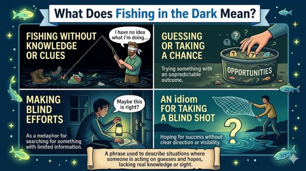 What Does Fishing in the Dark Mean