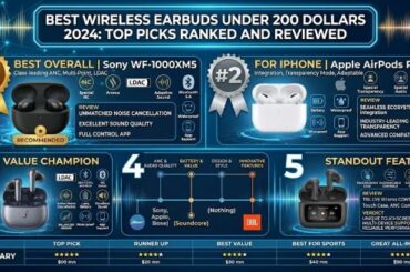 Best Wireless Earbuds Under 200 Dollars 2024