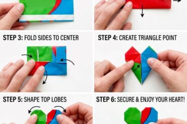 How to Make a Heart Out of a Gum Wrapper