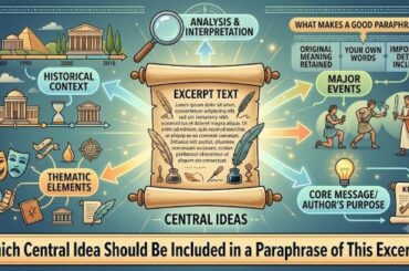 Which Central Idea Should Be Included in a Paraphrase of This Excerpt?