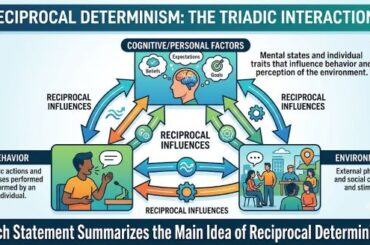 Which Statement Summarizes the Main Idea of Reciprocal Determinism