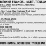 Which of the Following Financial Institutions Typically Have the Highest Fees?