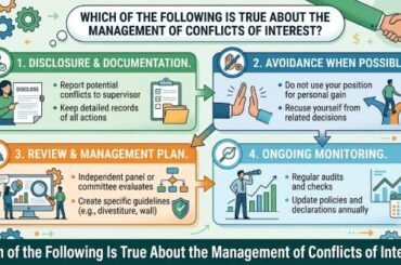 Which of the Following Is True About the Management of Conflicts of Interest?