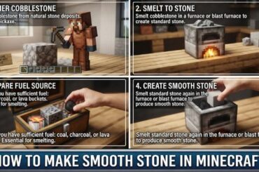 How to Make Smooth Stone in Minecraft